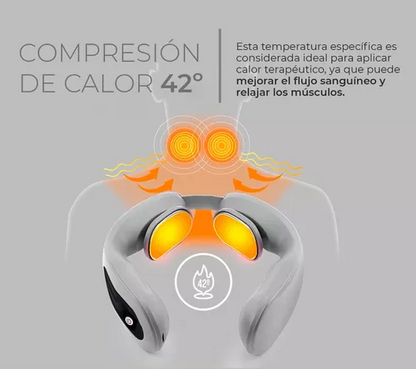 Masajeador Cuello Cervical Calor Infrarrojo Portátil Masaje